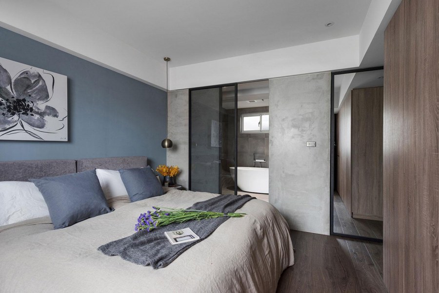 Сочетание караловуа бетон голубой