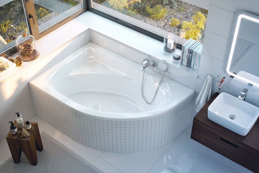 Ванна excellent Aquarella 170x110 (правая)