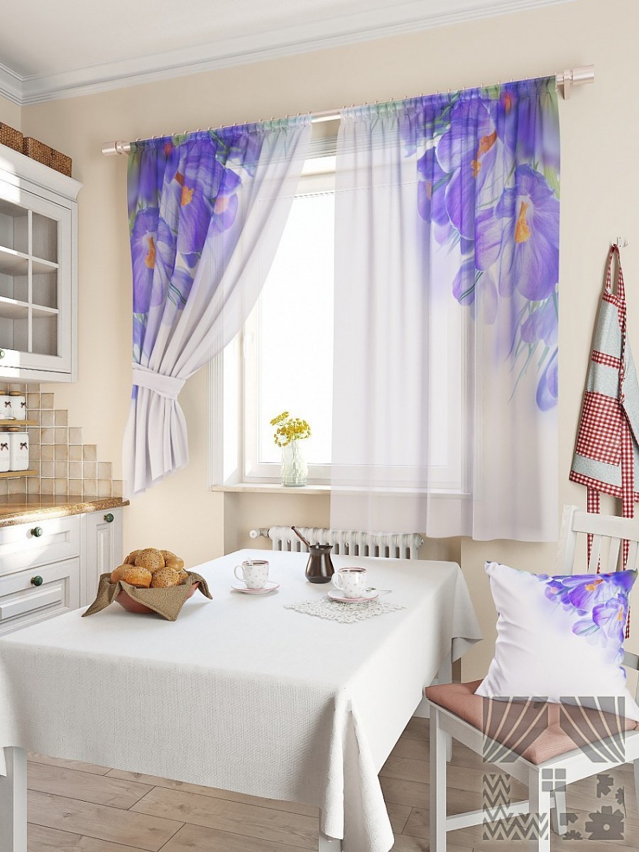 Шторы на кухню в стиле Минимализм