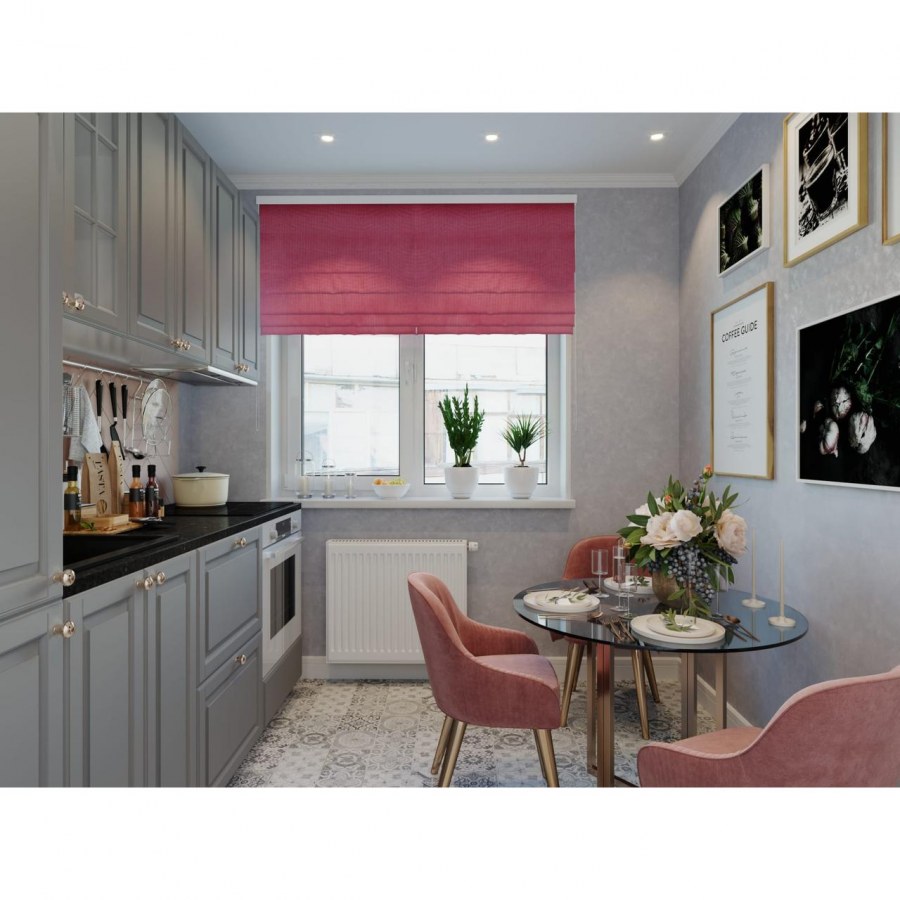 Римские шторы кухонные