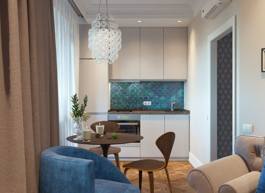 Интерьер гостинной 18кв м