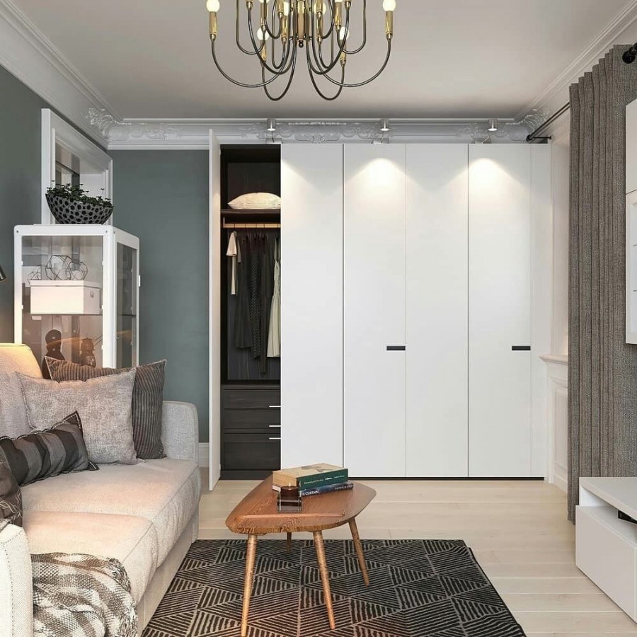 Шкаф в однокомнатной квартире