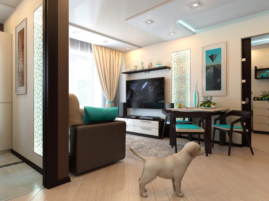 Однушка переделанная в студию