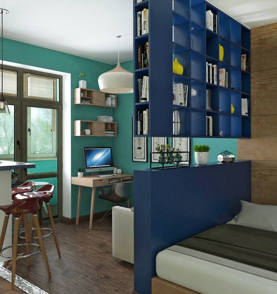 Интерьер квартиры студии малогабаритной