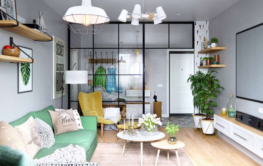 Однокомнатная хрущевка в стиле Прованс