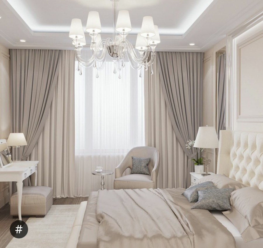 Светлая спальня в стиле Минимализм