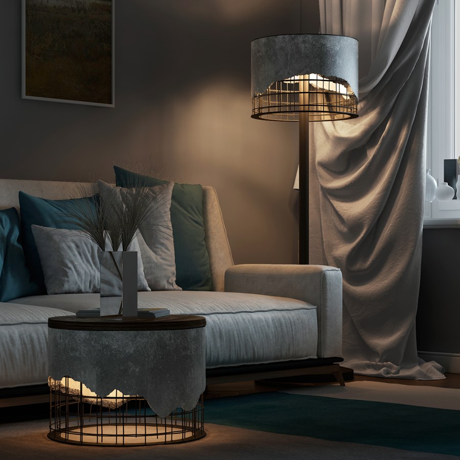 Торшер в интерьере