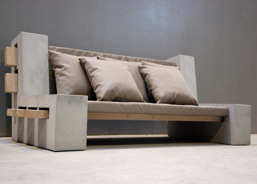 Мягкая мебель из бетона