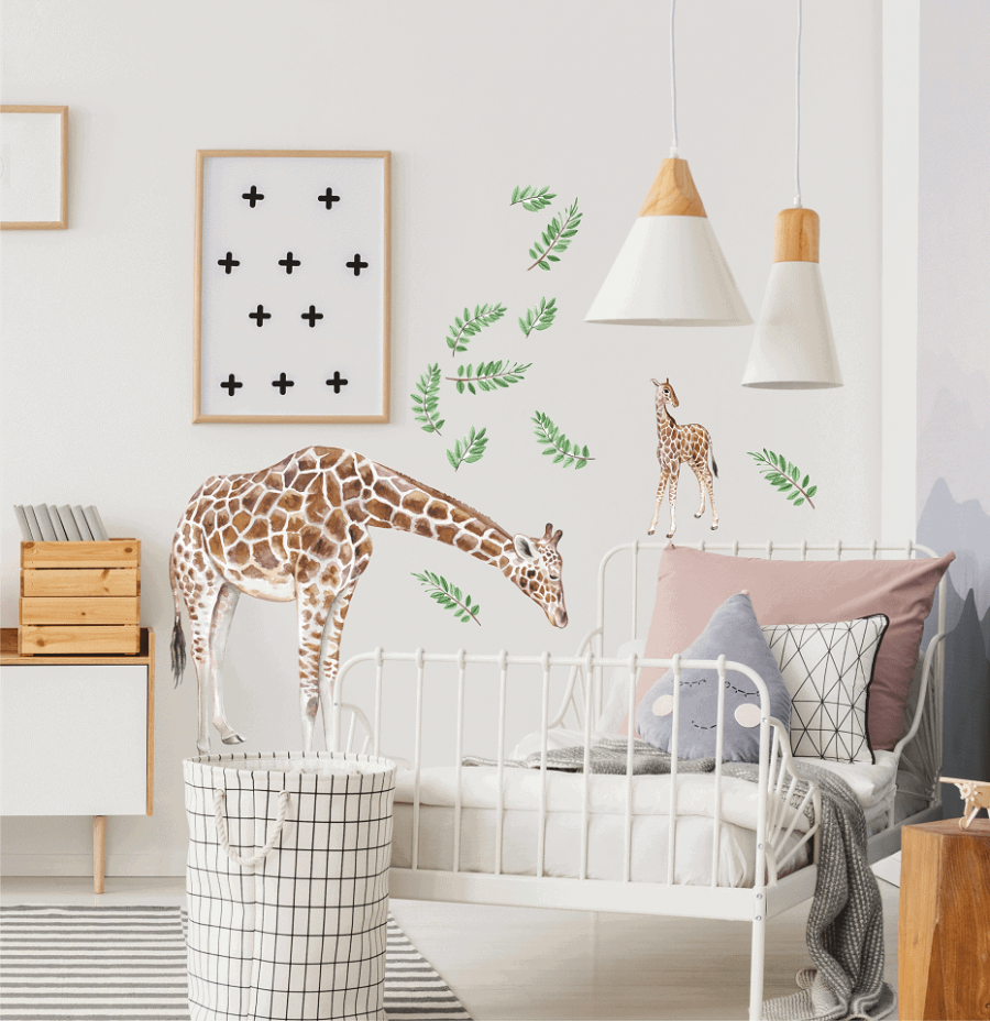 Интерьерные наклейки Жирафы