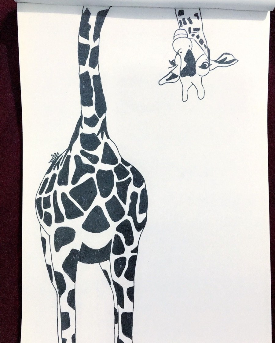 Жираф Минимализм эскиз