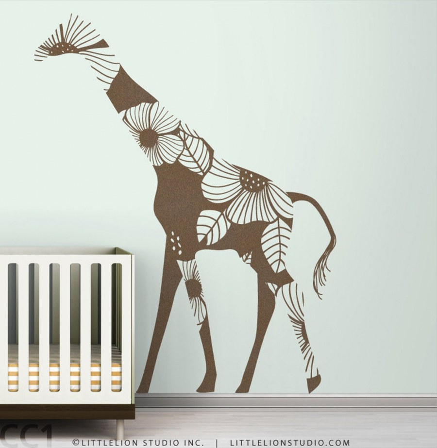 Трафареты для стен Жираф