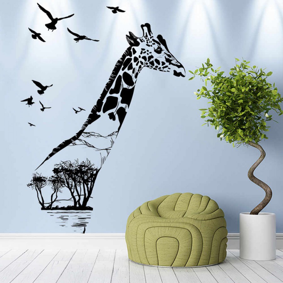 Наклейка интерьерная животные