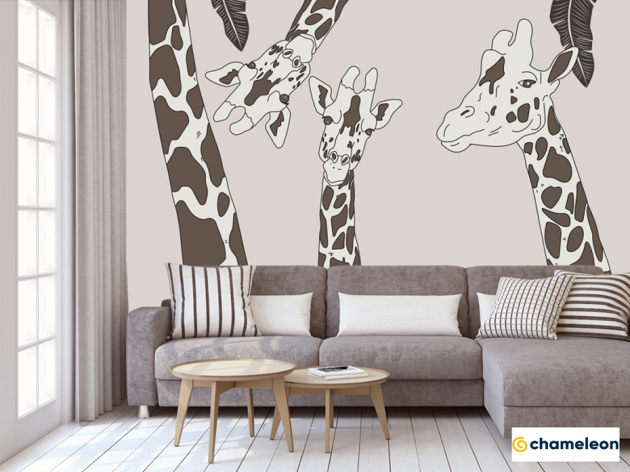 Фотообои с жирафами