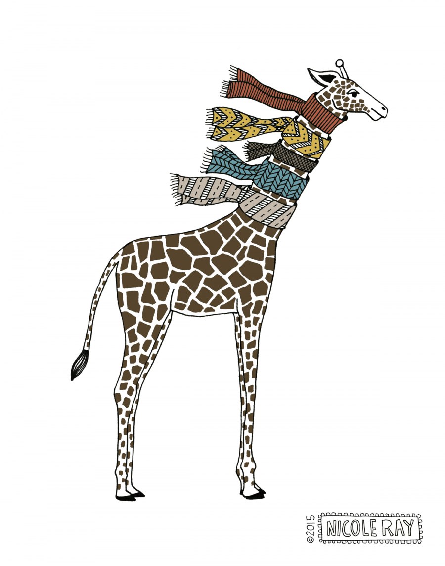 Шарфик для жирафа