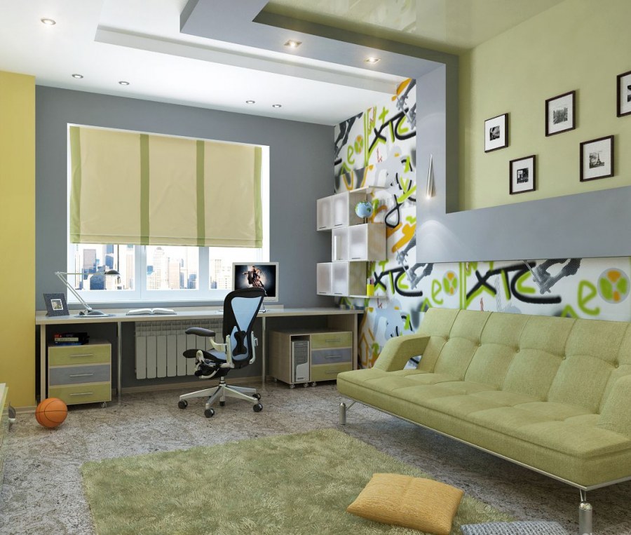 Интерьер детской для подростков