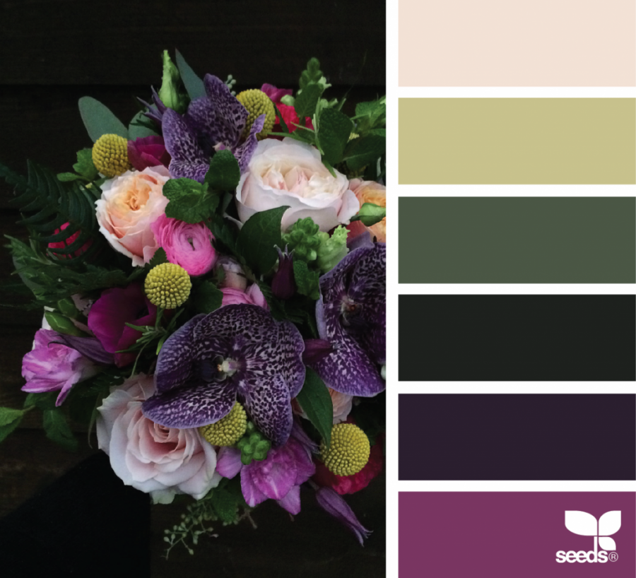 Палитра баклажановых оттенков