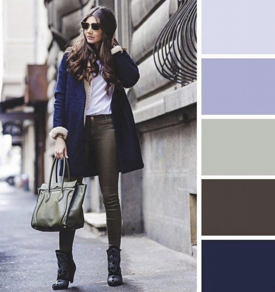 Сочетание с темно серым цветом