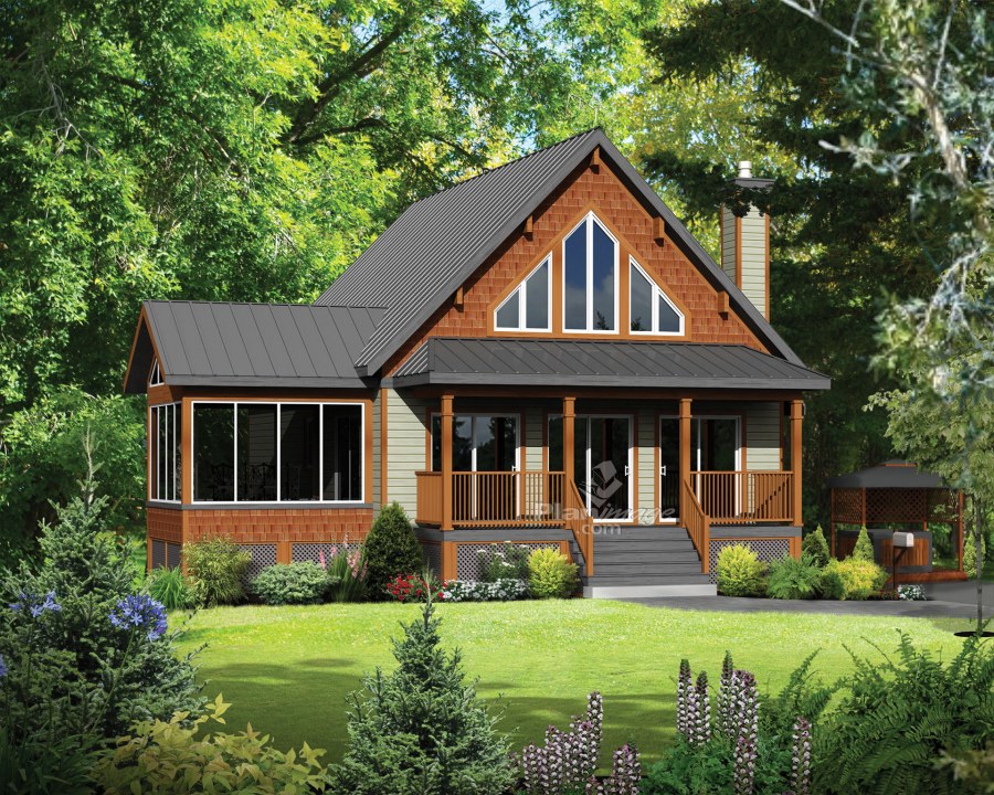 Дом с мансардой и террасой 120кв