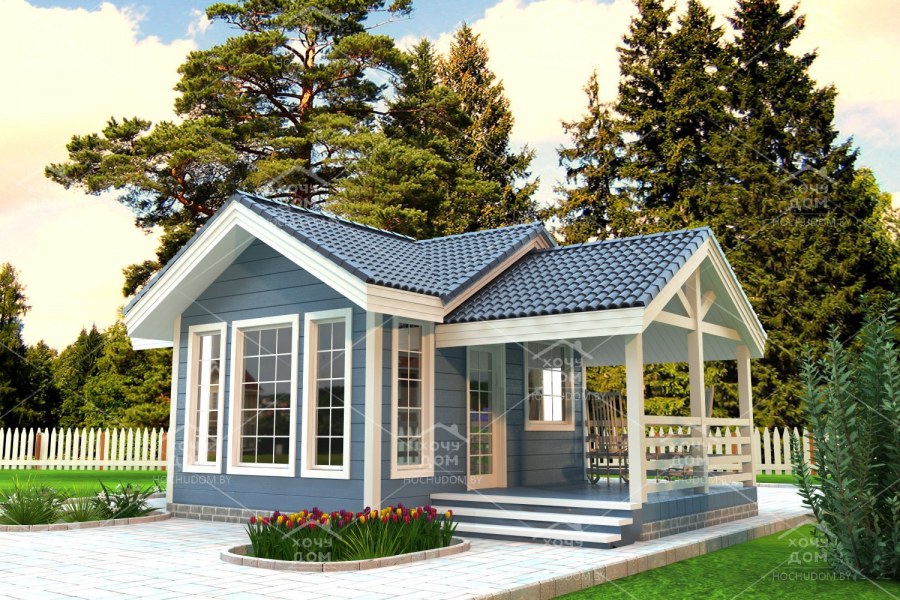 Небольшой домик с террасой