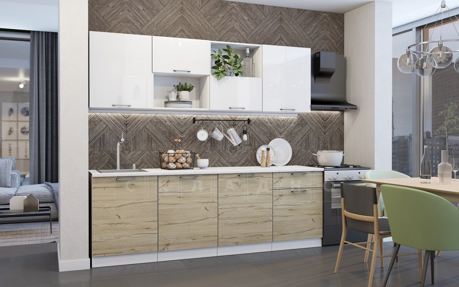 Модульная кухня Даллас (сосна Пандероса)