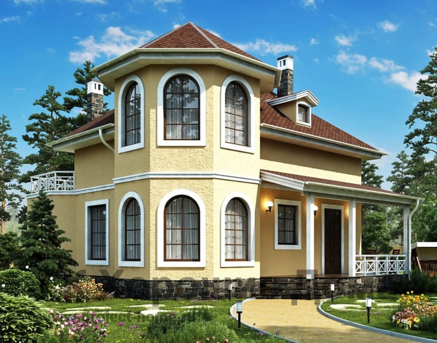 Красивые фасады домов и коттеджей