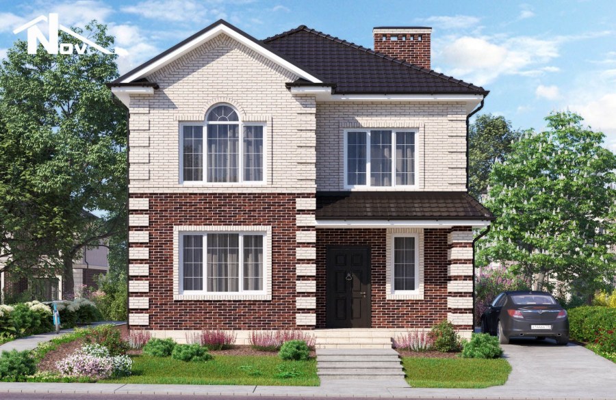 Коттедж из кирпича