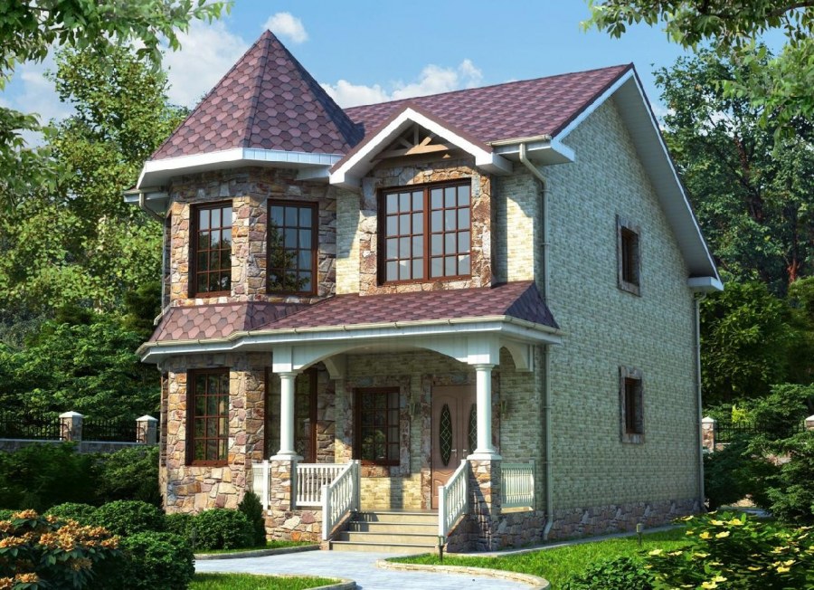 Красивые облицовки домов