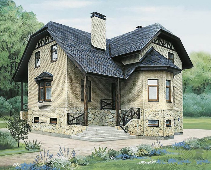 Эркер с арочными окнами