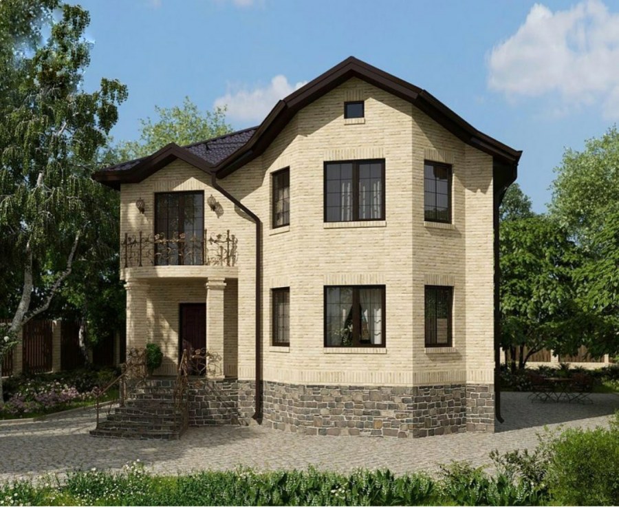 Проекты двухэтажных кирпичных домов