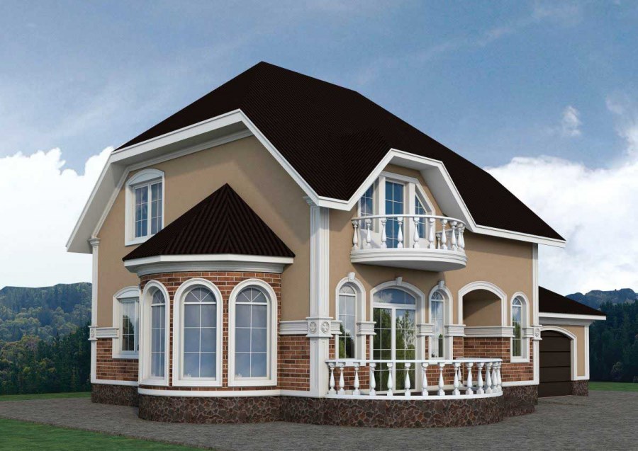 Проекты красивых домов из пеноблоков