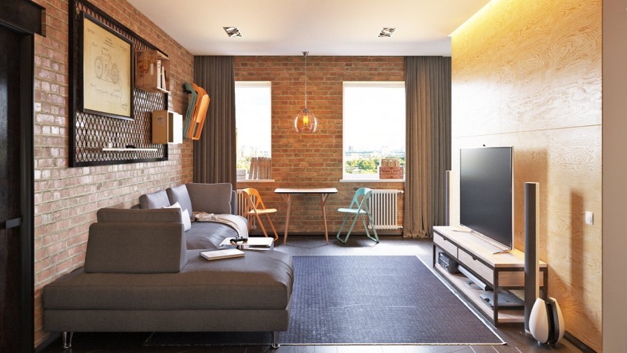 Однушка в стиле лофт