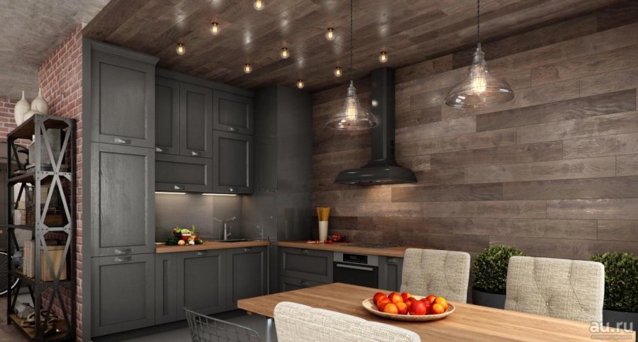 Кухня лофт