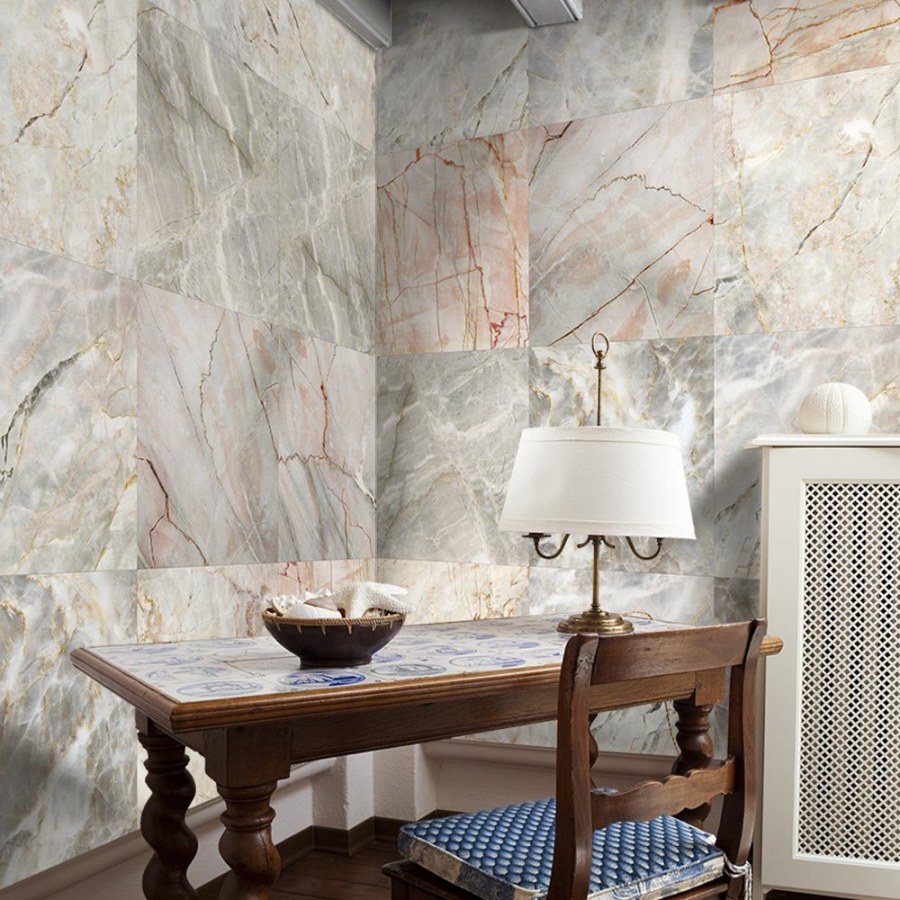 Обои под мраморную плитку