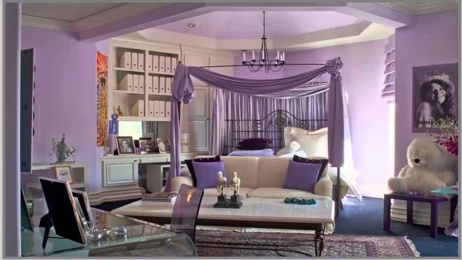 Комната в фиолетовом стиле для девушек