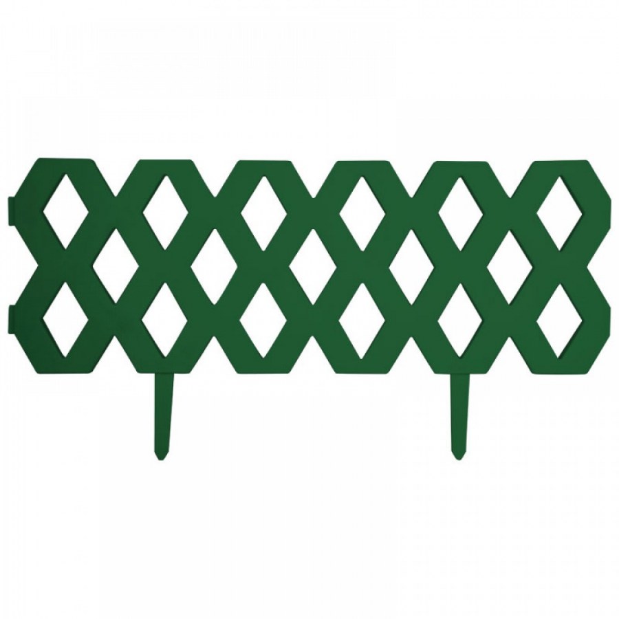 Забор ромб декоративный l=1,2м, h=31см (2шт по 22*60см и 4 ножки)