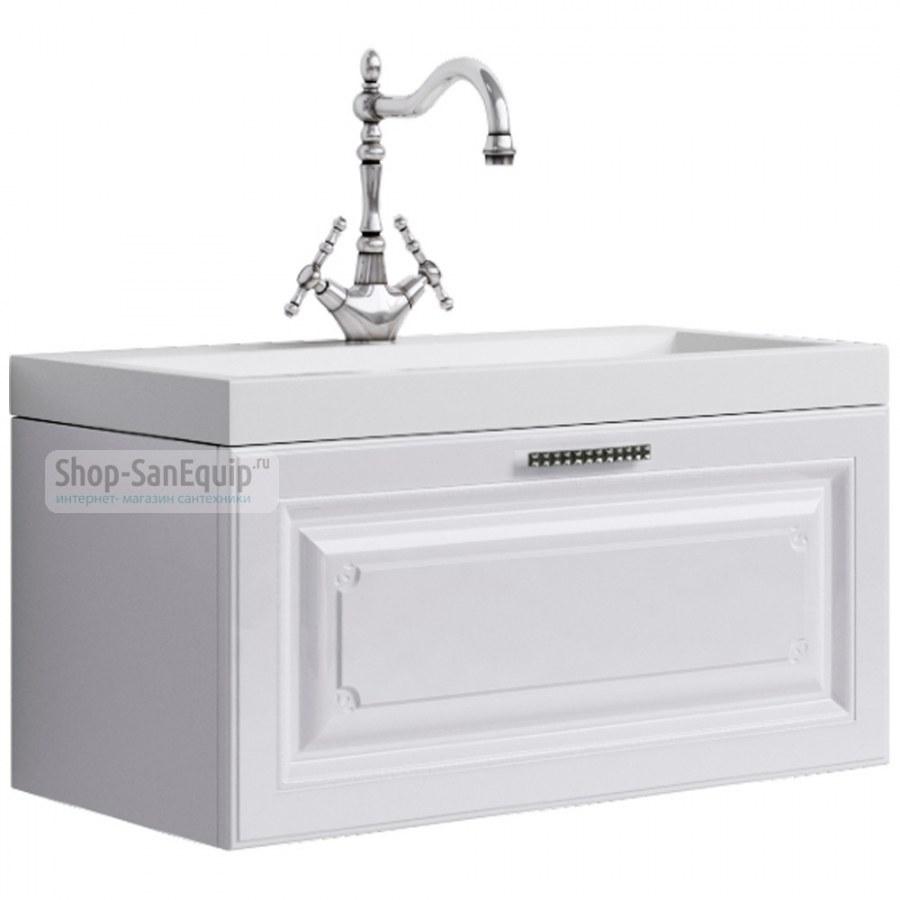 Тумба с раковиной Aqwella 5 Stars Инфинити 100 белая