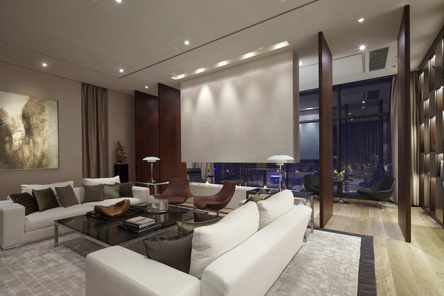 Люксовый современный интерьер