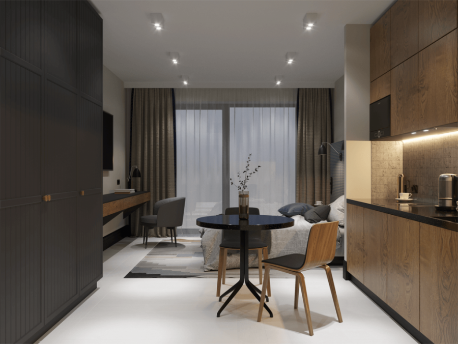 Номер студия с кухней