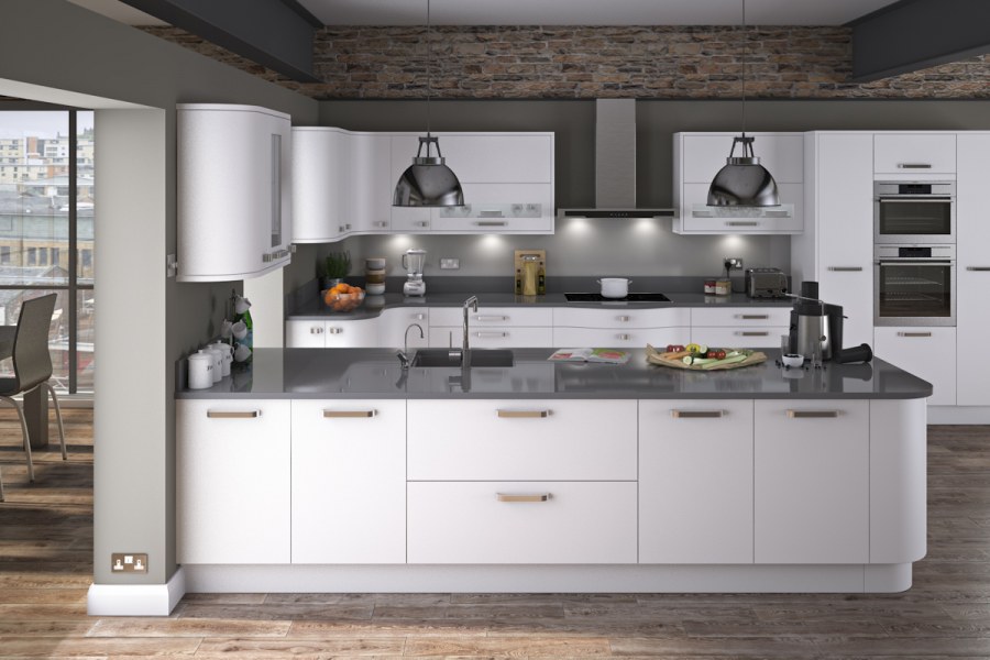 Кухня Неоклассика темно серая