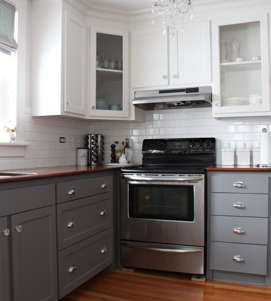 Серые кухни