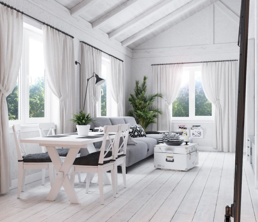 Домик в скандинавском стиле интерьер