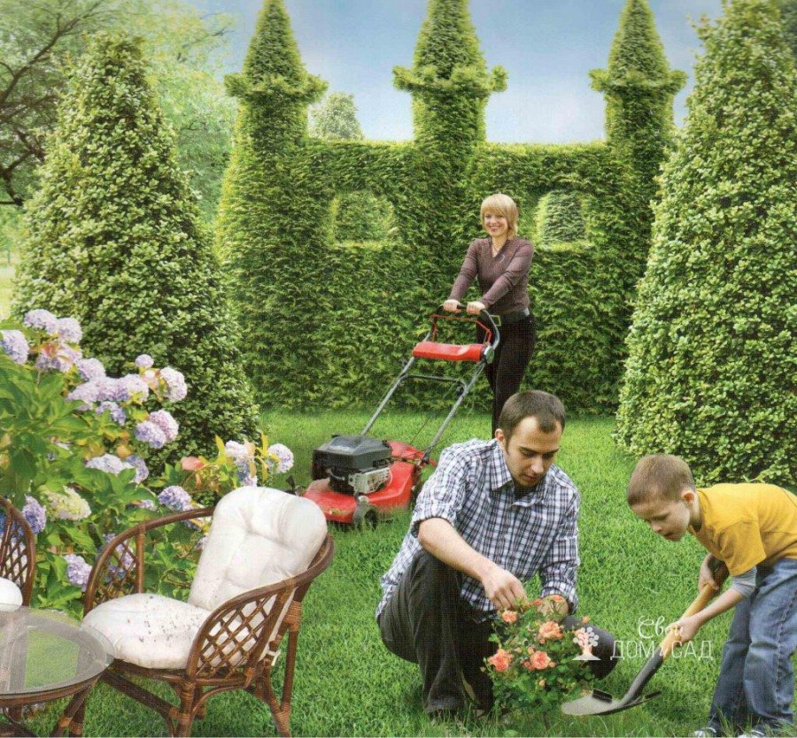 Цветочный уголок в саду