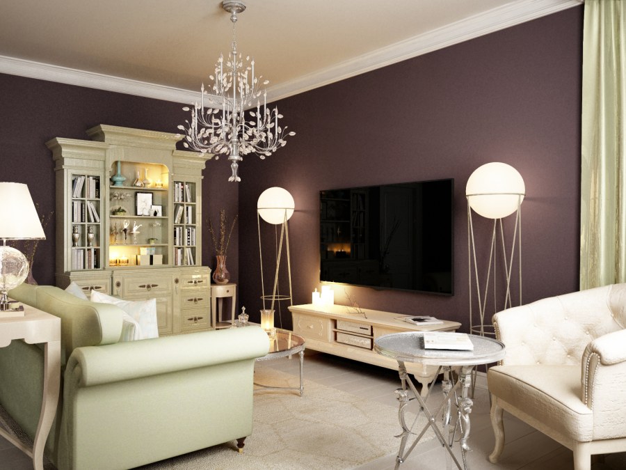 Цвет стен в стиле Неоклассика
