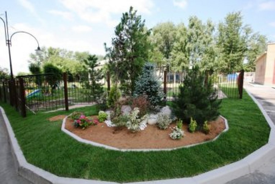 Озеленение и благоустройство прихрамовой територии