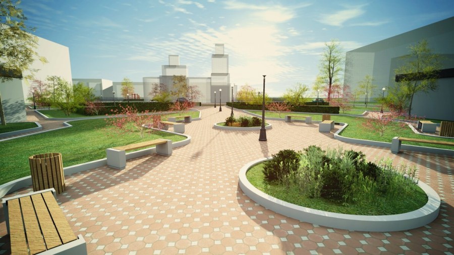 Озеленение общественных территорий