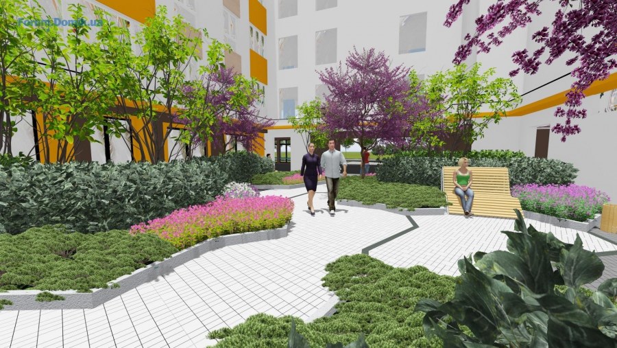 Придомовая территория Кустаревская набережная