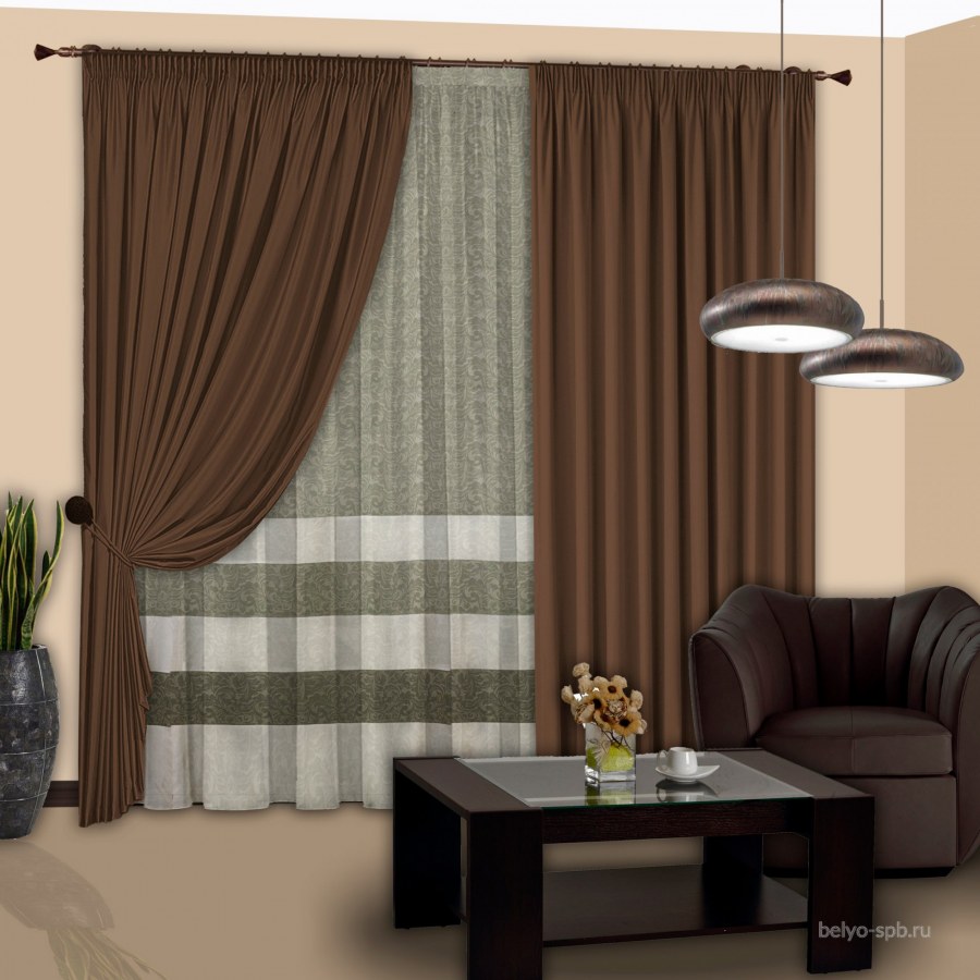 Комплект портьер РЕАЛТЕКС 270х360см