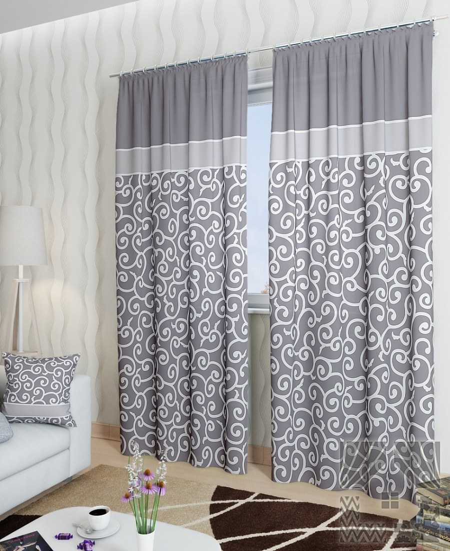 Шторы ТОМДОМ серые