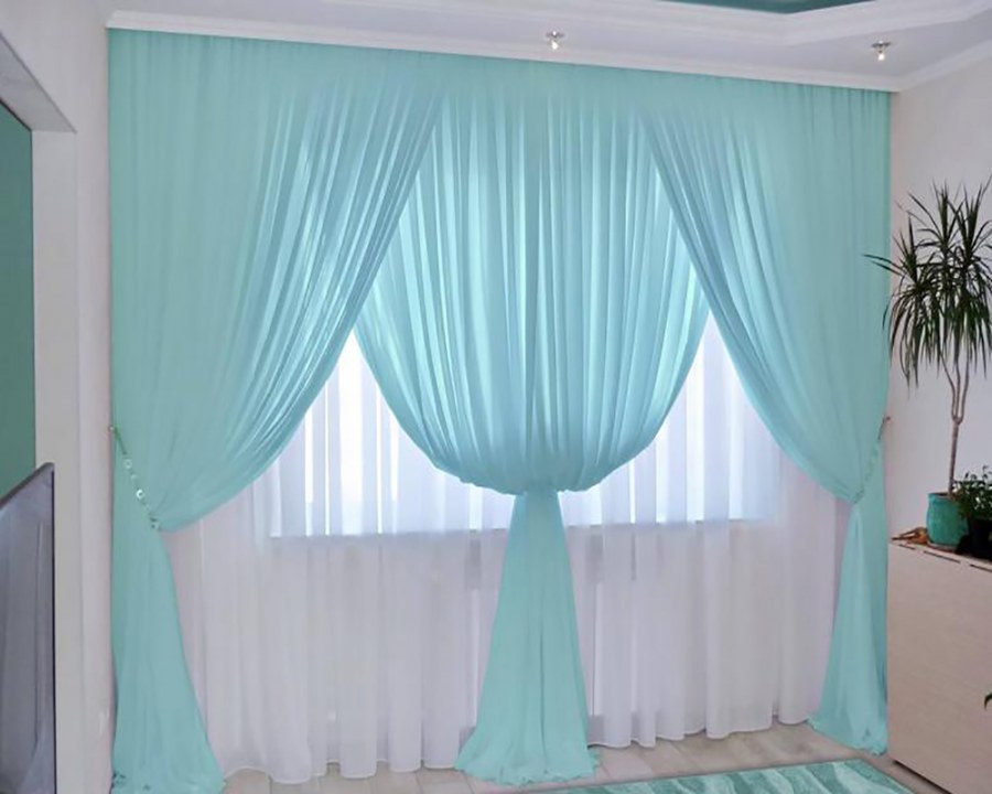 Комплект штор №092 белый (RT-100009)