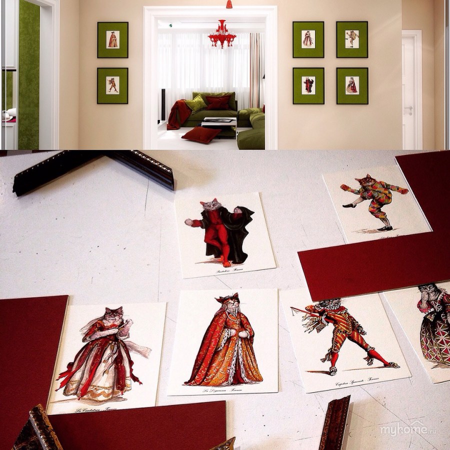 Стиль Авангард в интерьере гостиной